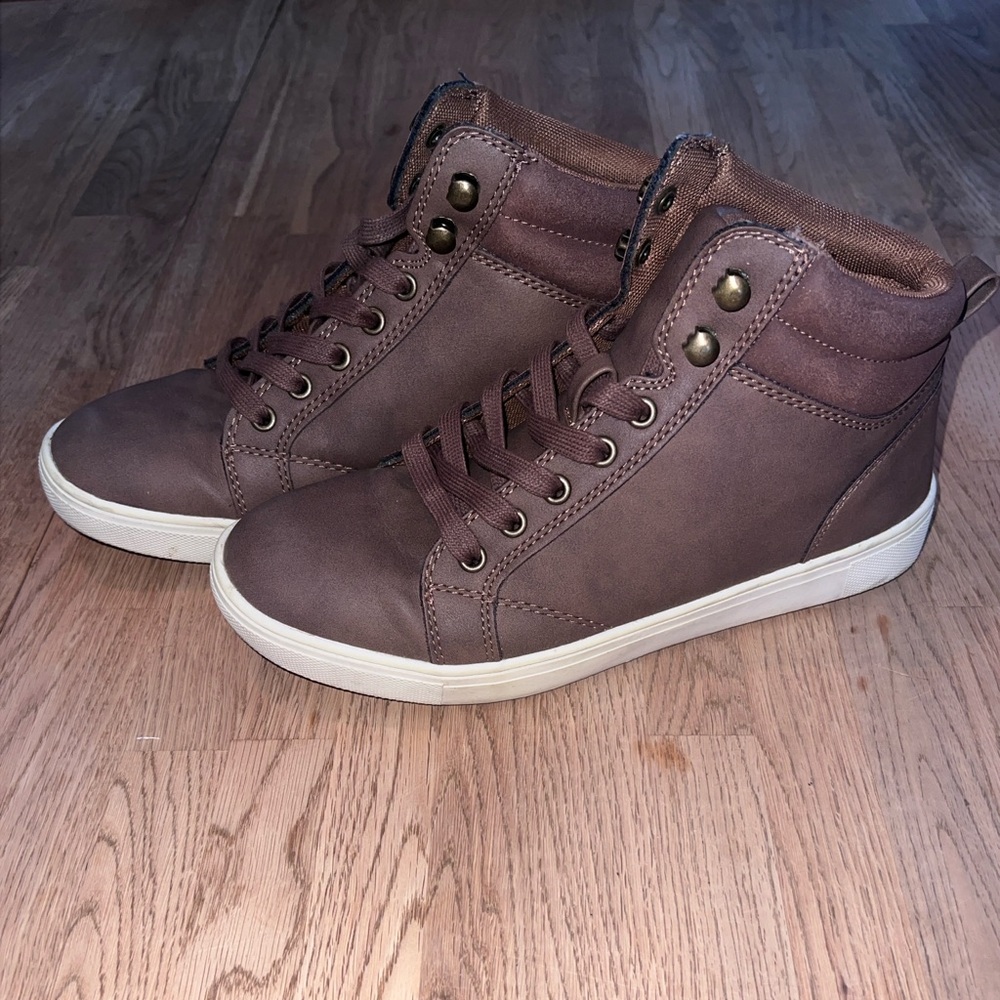 Target Men's Chocolate High-Top Sneakers